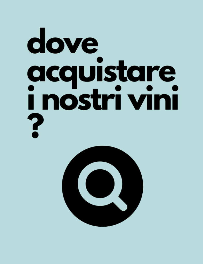 banner con scritto dove acquistare i nostri vini