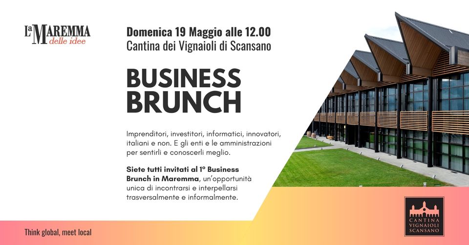 locandina dell'evento business brunch