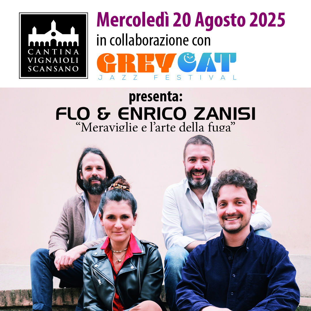 grey cat 2008 locandina evento Grey Cat Jazz Festival in cantina il 20.08.2025